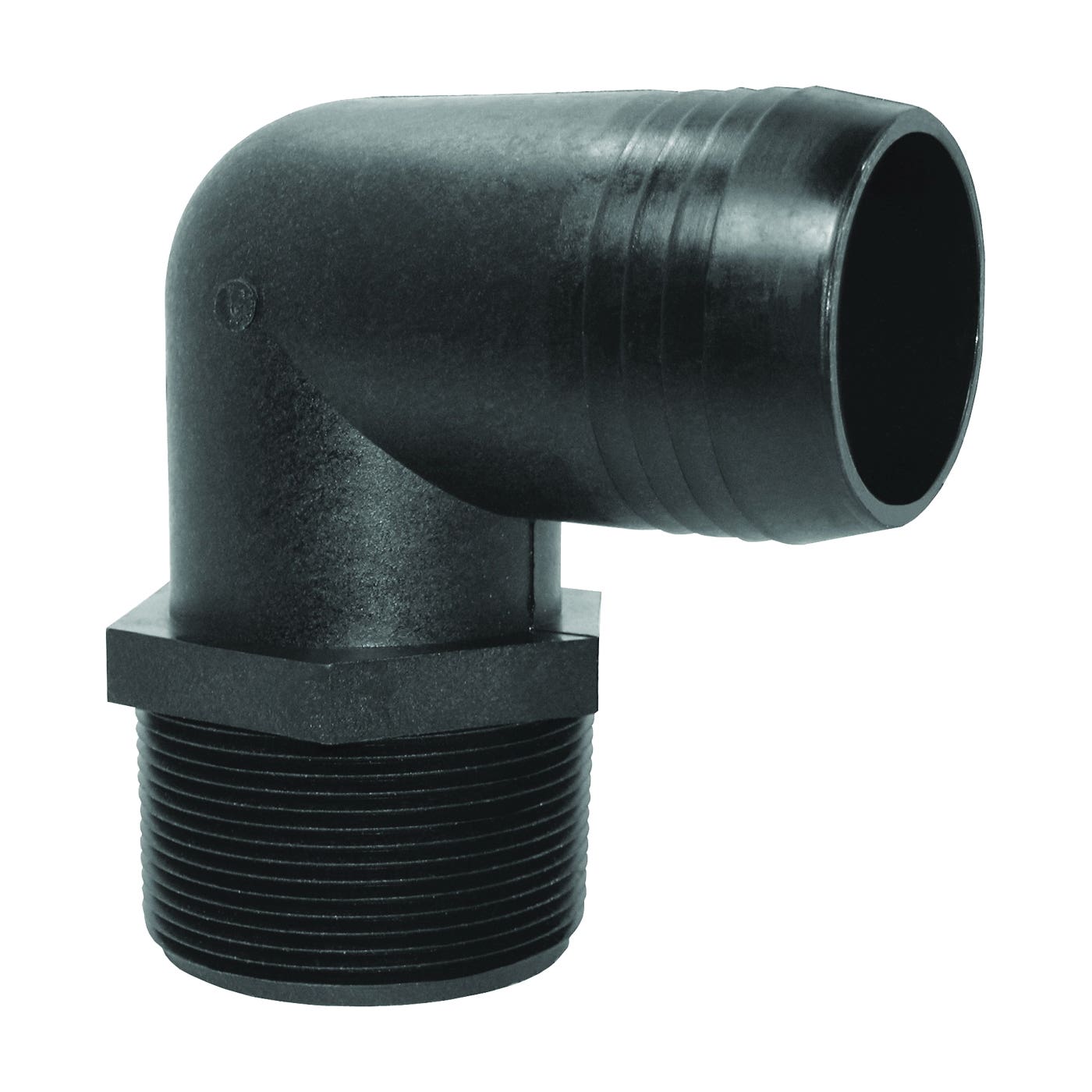 Green Leaf Hose to Pipe Elbow, Polypropylene, Black