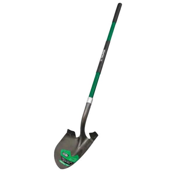 Truper TRU TOUGH Round-Point Shovel with 16-ga, Fiberglass, Ergonomic