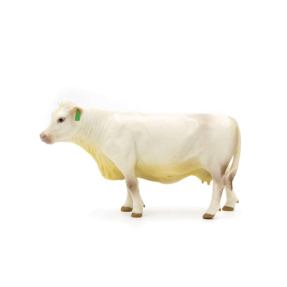Little Buster Toys 1:16 Scale Charolais Cow, Plastic