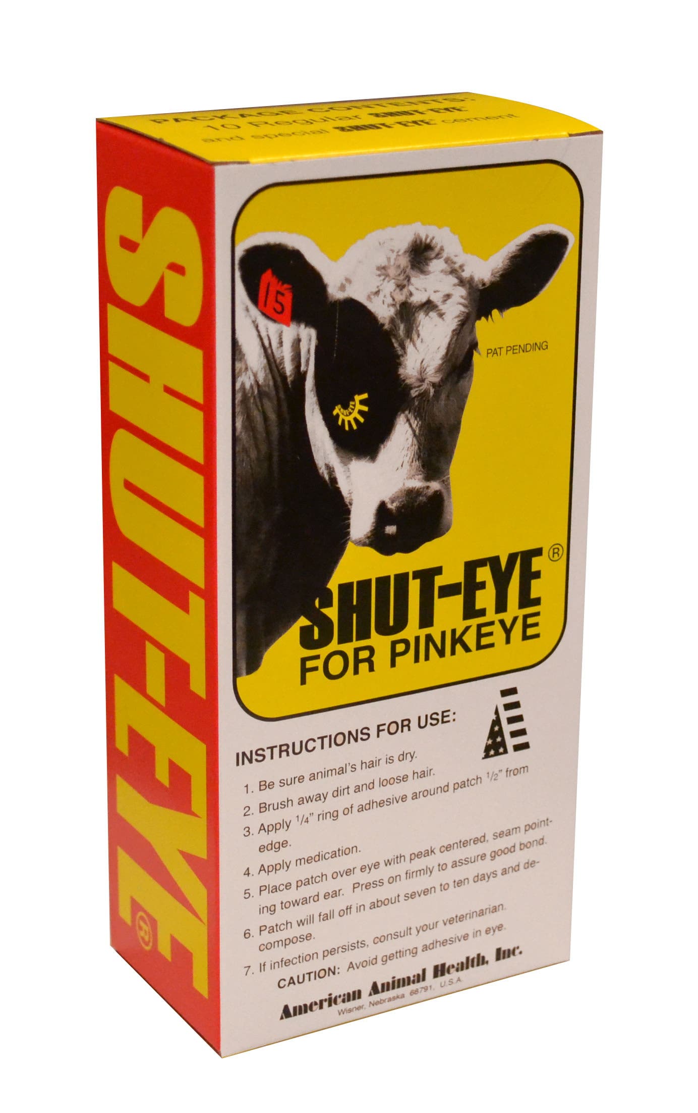 Durvet Shut-Eye Patch for Pinkeye Cattle Treatment