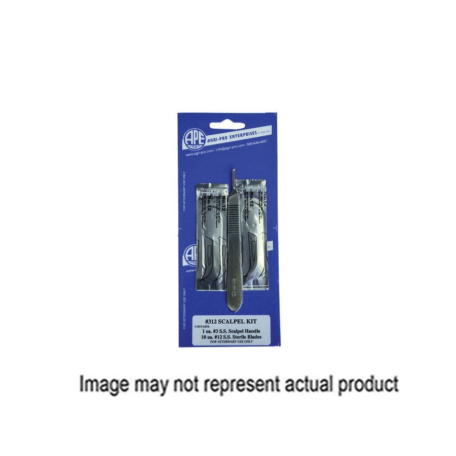 Agri?Pro Scalpel Kit Stainless Steel Blade and Handle