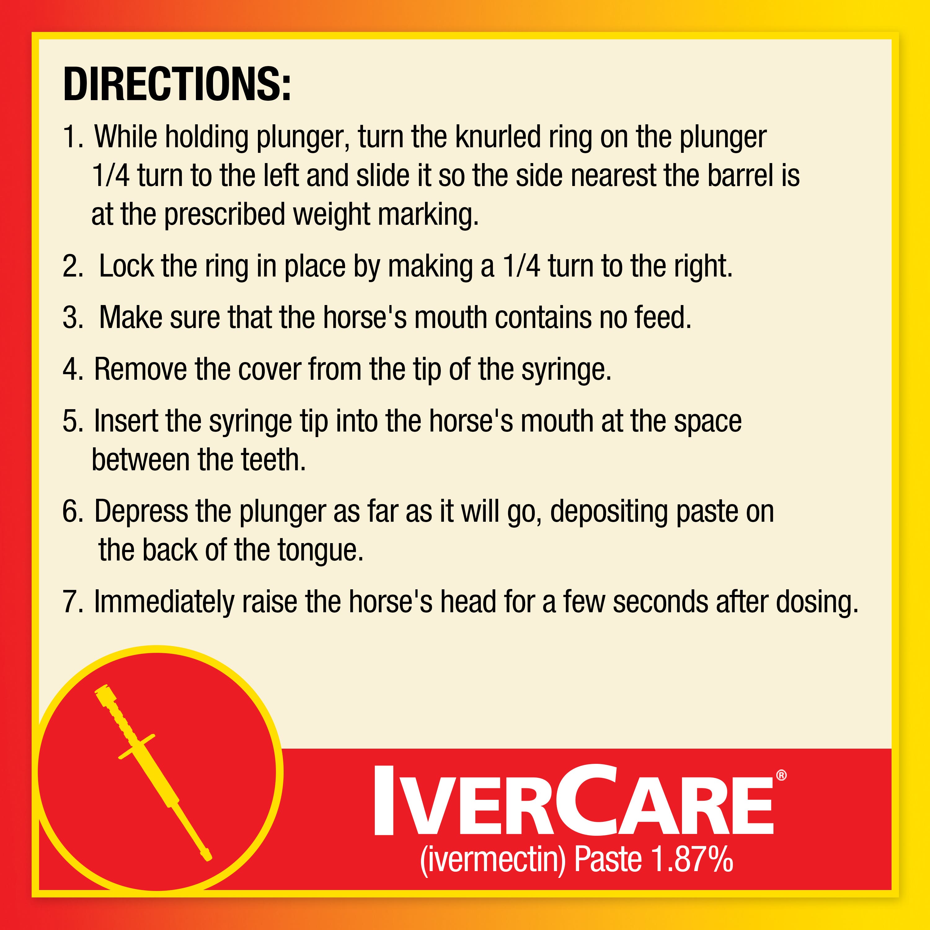 Farnam Ivermectin Paste Dewormer, Apple Flavor