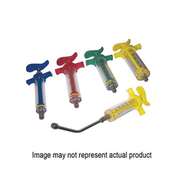 Ideal 9814 Syringe, 30 cc Capacity, Nylon, Green
