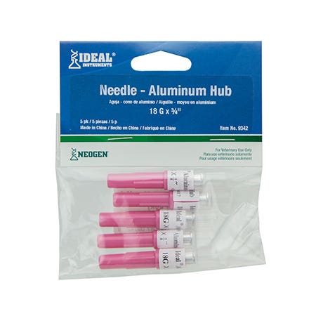 Ideal 9342 Hub Needle, 18 ga Gauge, 5/8 in L