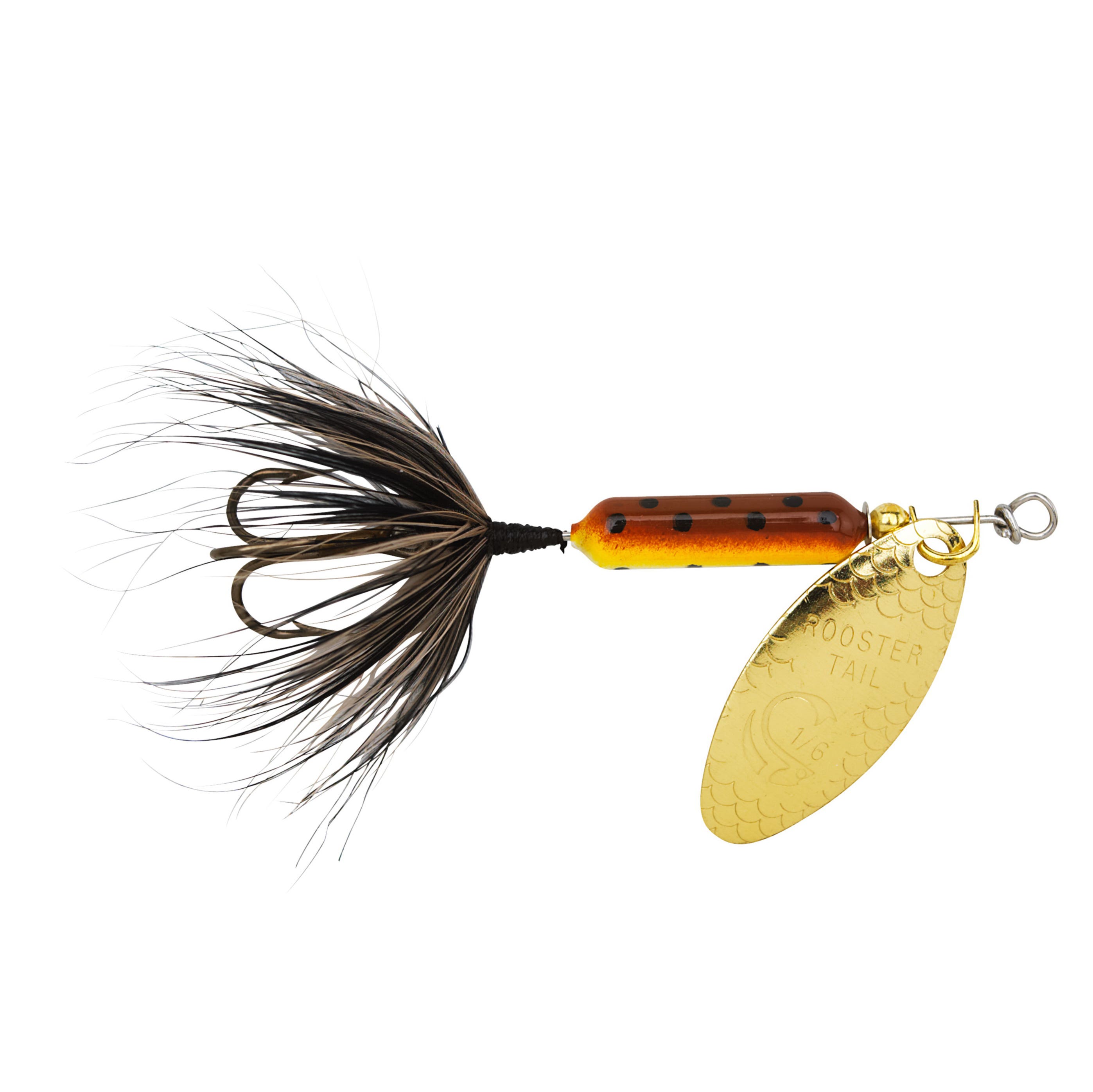 Worden's Fishing Lure, #12, 2 in L, Brown Trout Lure, Bass, Crappie, Perch, Trout, 0.0625 oz Weight