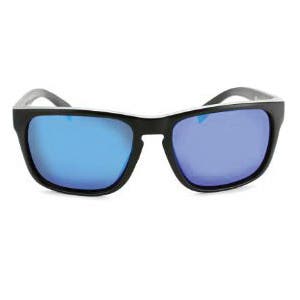 Optic Nerve Ziggy Sunglasses, Matte Black Frame, Polarized, Green/Smoke Lens