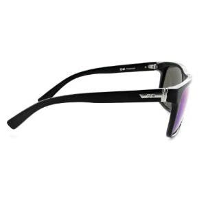 Optic Nerve Ziggy Sunglasses, Matte Black Frame, Polarized, Green/Smoke Lens