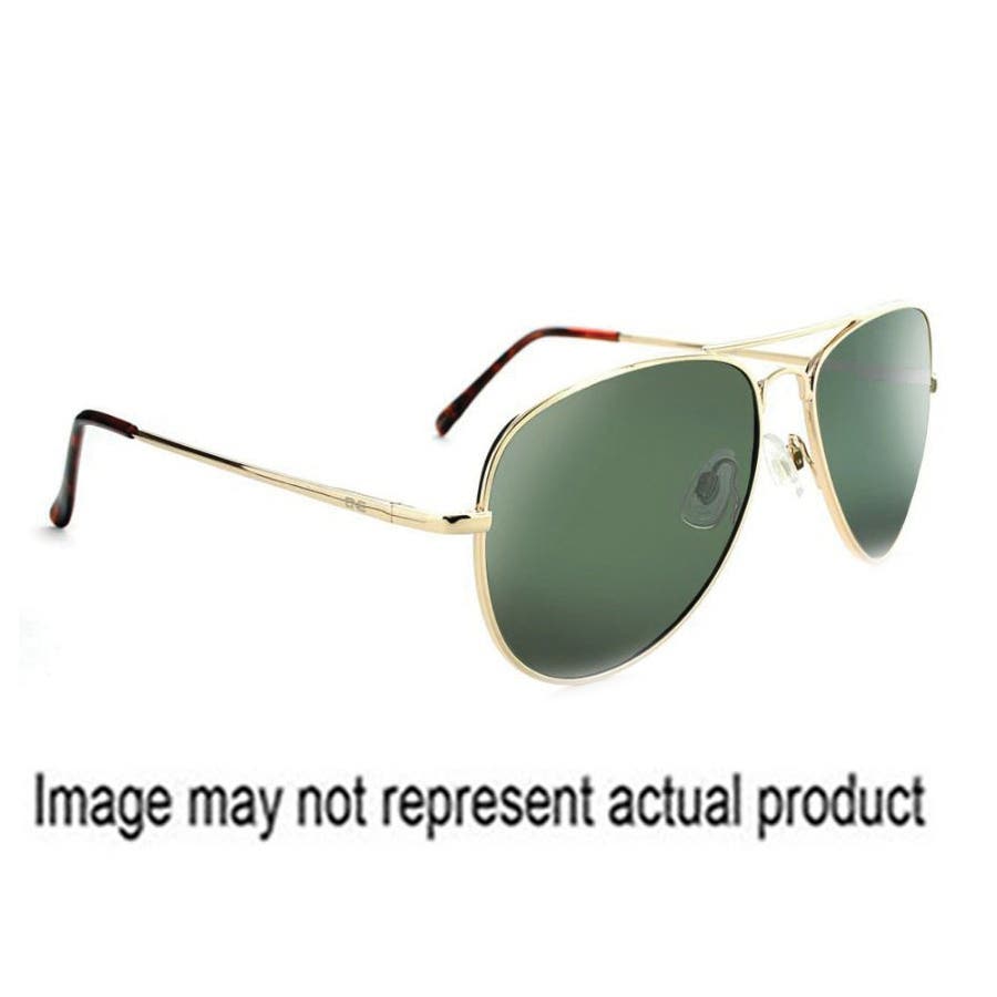 Optic Nerve Estrada Sunglasses, Wire Frame, Metal Frame, Gold Frame, Polarized, Gray/Silver Flash Lens