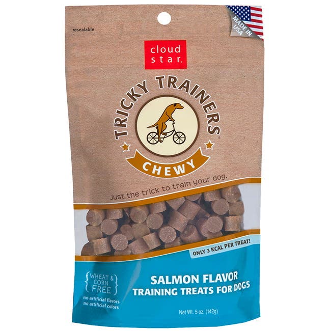cloud star TRICKY TRAINERS Dog Chewy Treat, Salmon Flavor, 14 oz