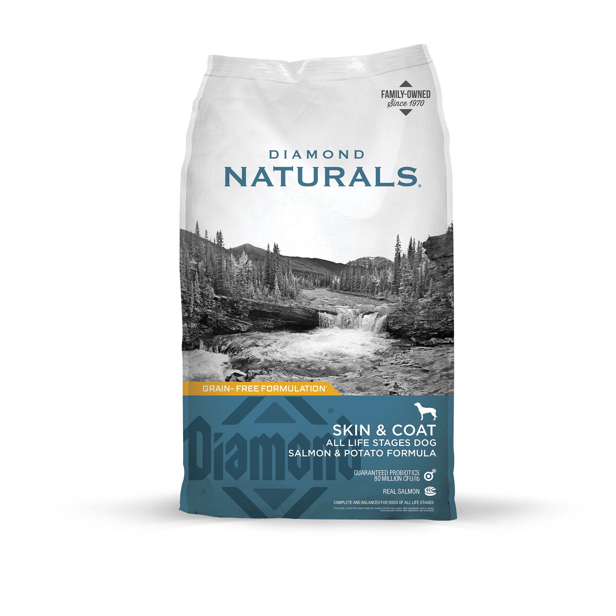 Diamond Naturals Skin & Coat All Life Stages Salmon & Potato Dry Dog Food, 30 lb