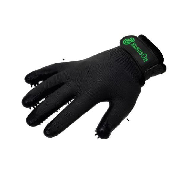 Handson Gloves, Nylon/Rubber, Black, Cat, Dog, Horse, Small Pets - 825462
