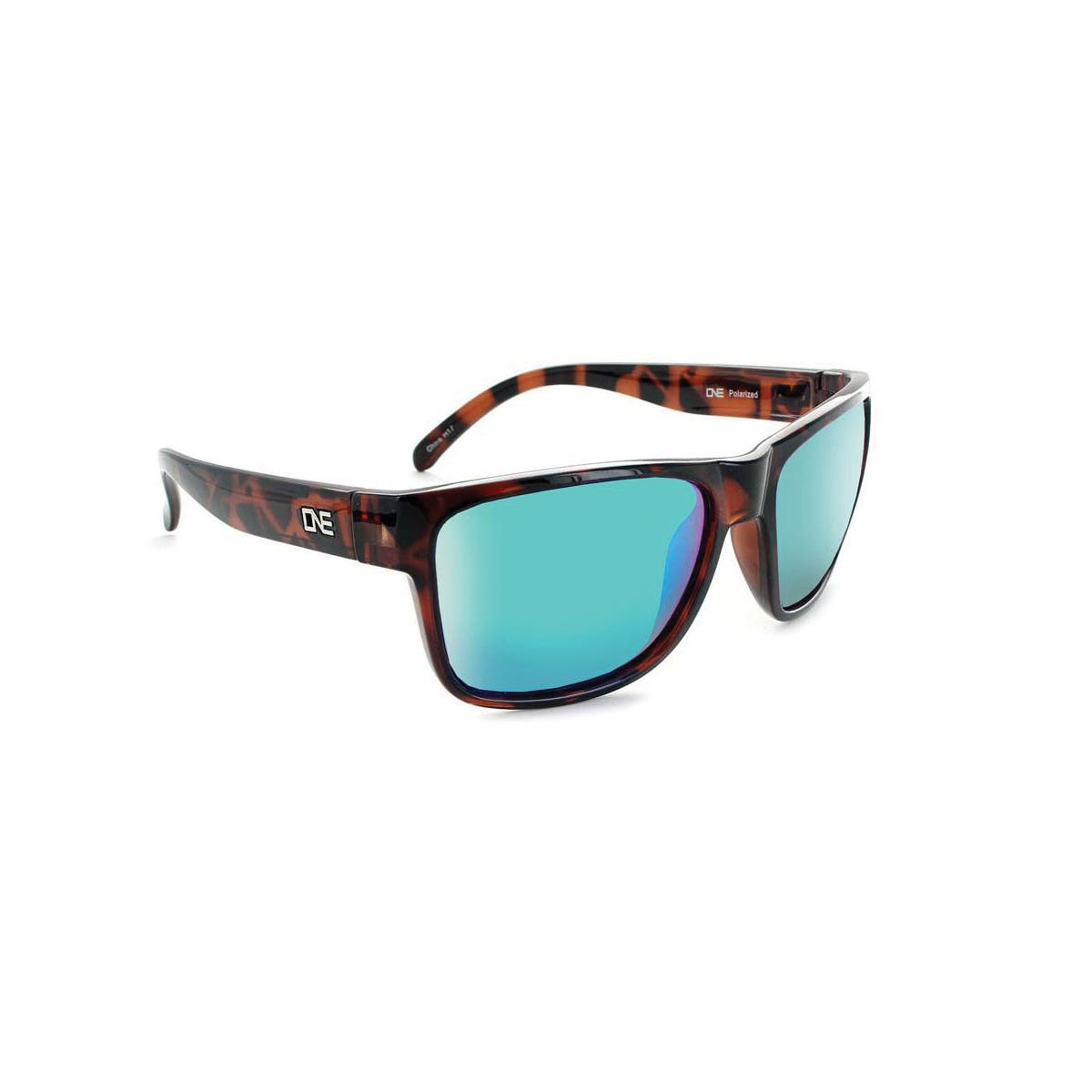 Optic Nerve Kingfish Sunglasses, Sports Wrap Frame, Plastic Frame, Shiny Dark Demi Frame, Polarized