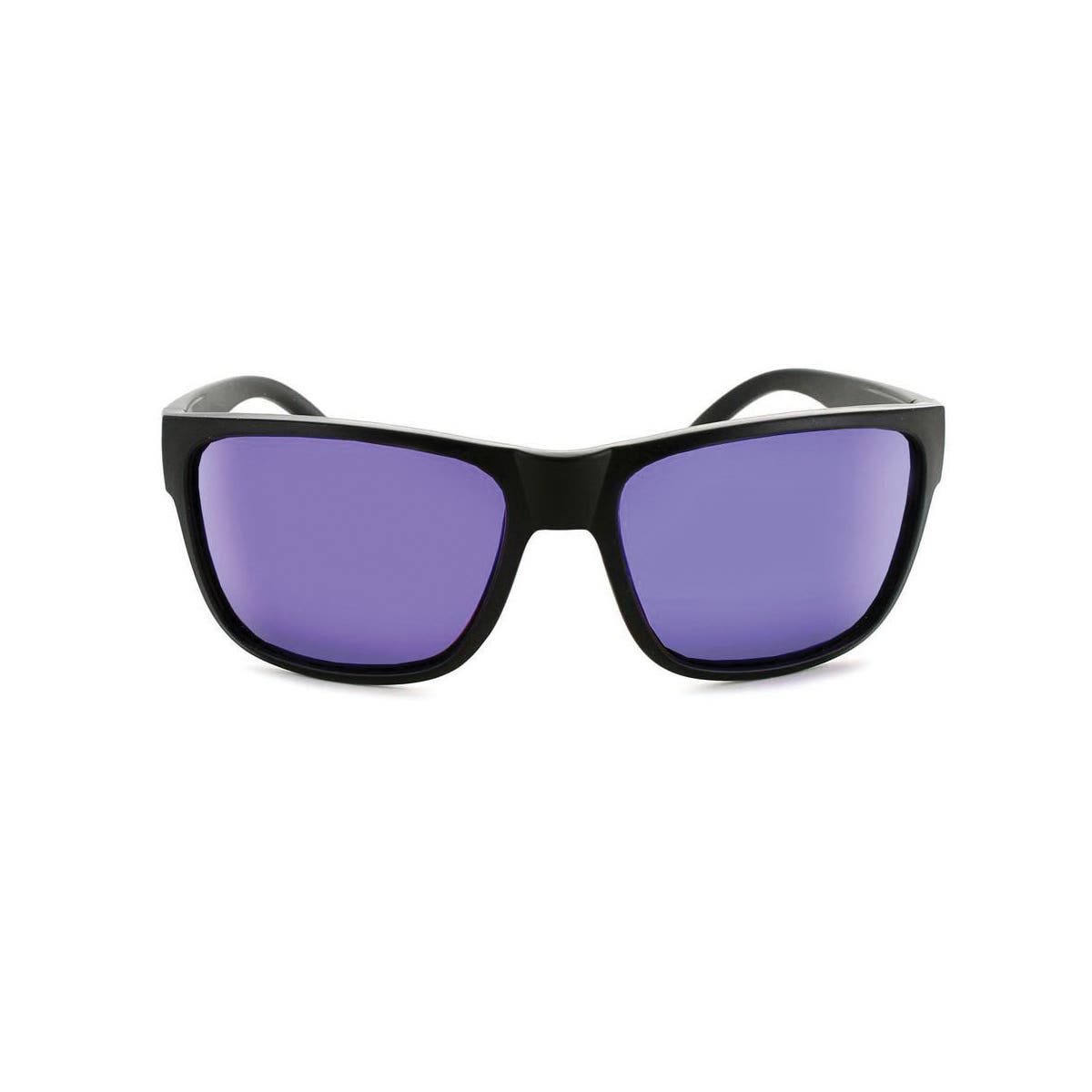 Optic Nerve Kingfish Sunglasses, Sports Wrap Frame, Matte Black Frame, Polarized, Blue/Brown Lens