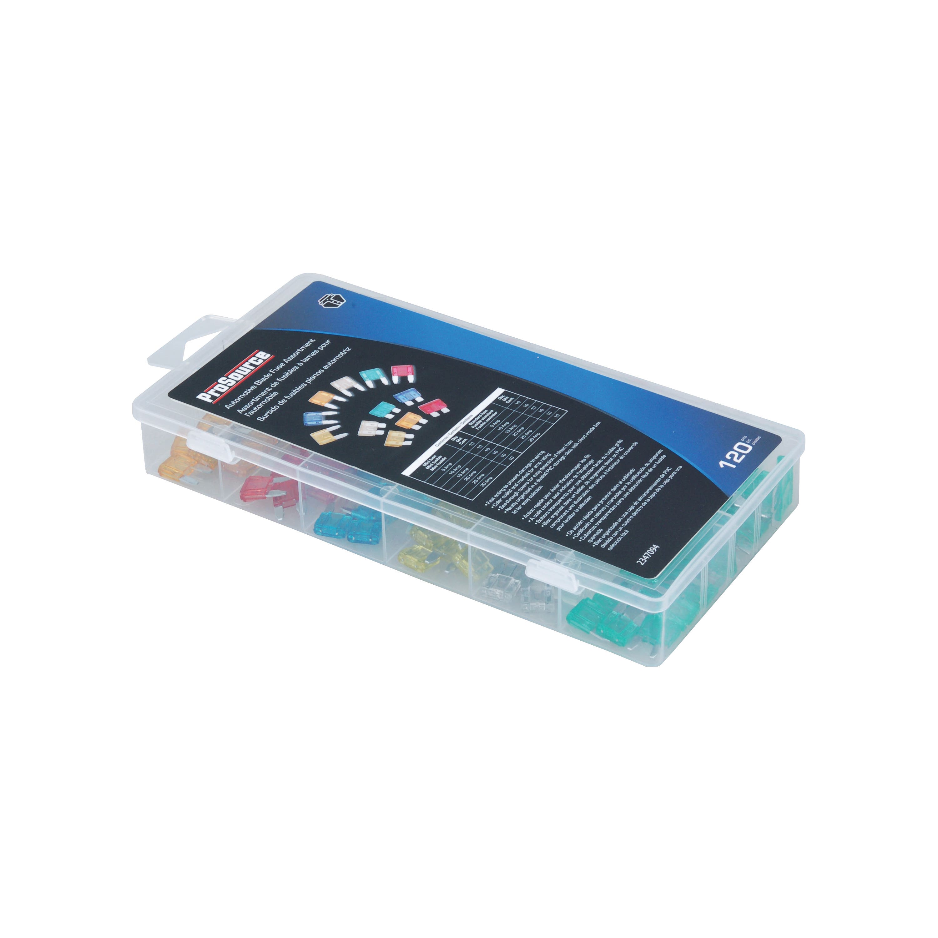 ProSource 60106 Automotive Fuse Assortment, Blade Fuse, 24/32/48 V, 5/10/15/20/25/30 A