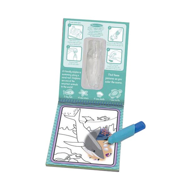 Melissa & Doug Water Wow! Under The Sea Water Reveal Pad, 6 in W