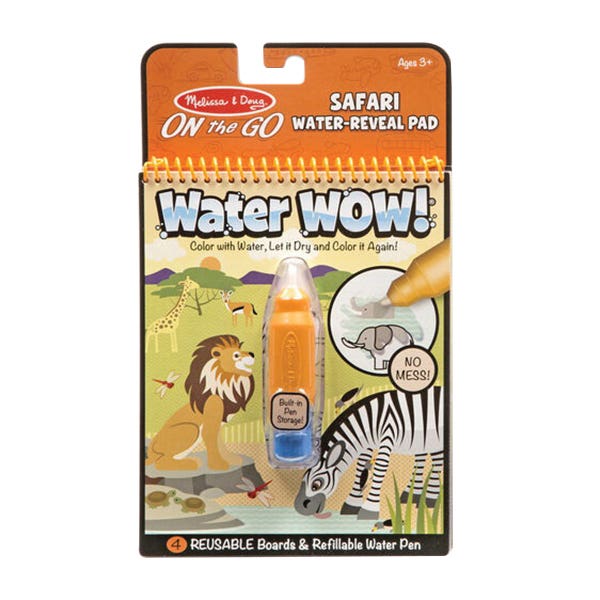 Melissa & Doug Water Wow! Safari Water Reveal Pad, 6 in W