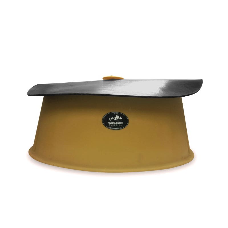 High Country Plastics BMF-250 Bull Mineral Feeder, 250 lb Volume, Plastic