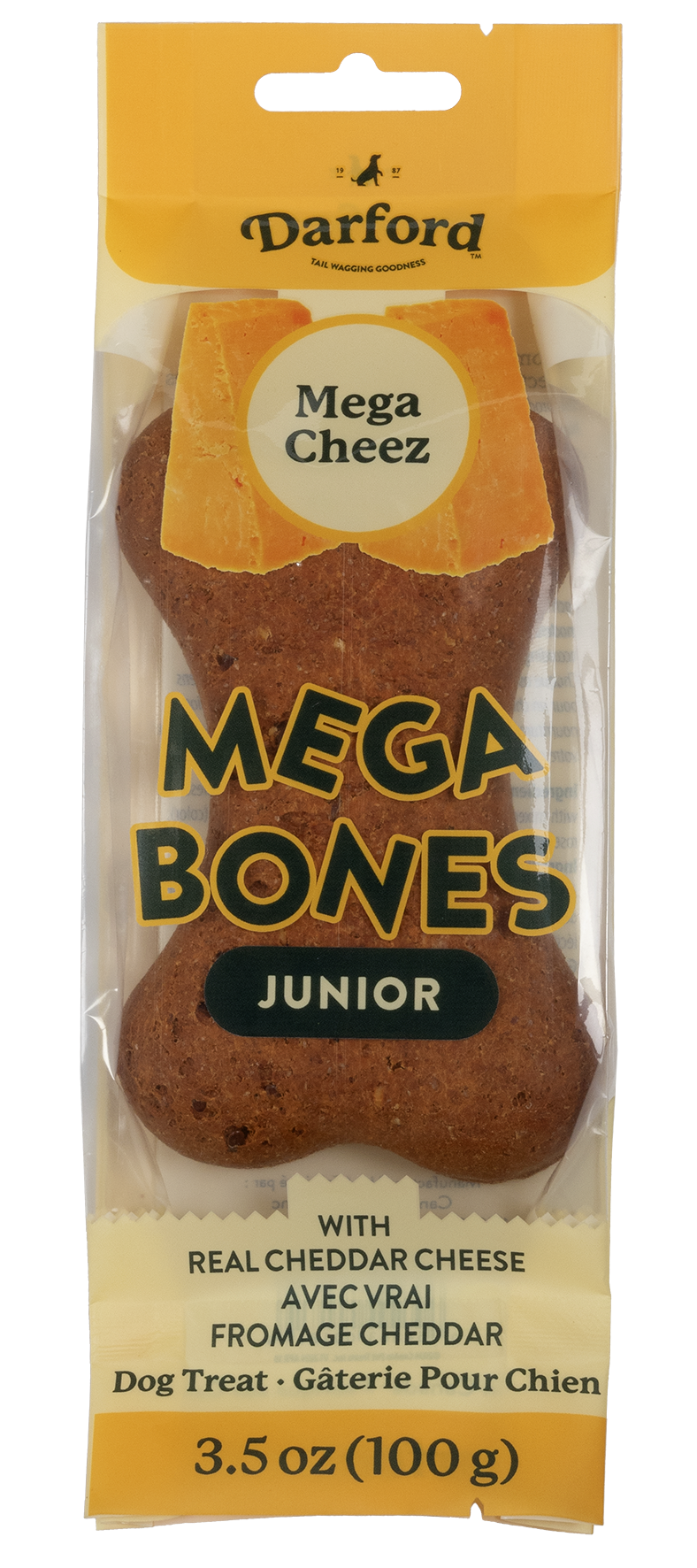 Darford Junior Mega Bones Dog Treat, Mega Cheez