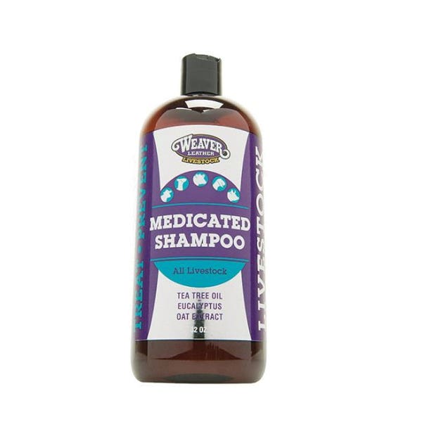 Weaver Livestock Medicated Shampoo, Liquid, Green, Tea Tree, Essential Oil Aroma, 1 qt