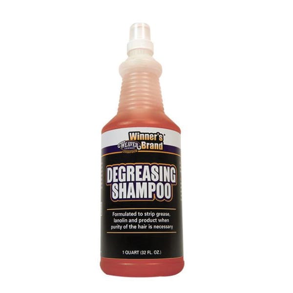 Weaver Livestock Degreasing Shampoo, Liquid, Dark Orange, Citrus, 1 qt