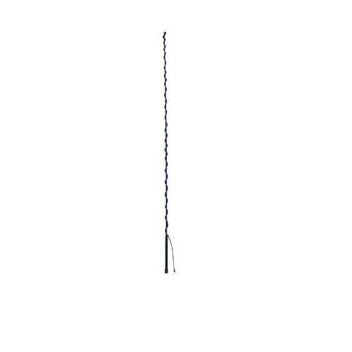 Ride The Brand Lunge Whip with Rubber Handle, 65 in L Slapper, Navy Blue