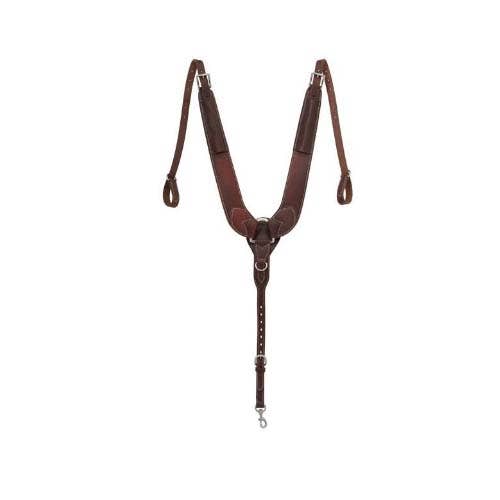 Weaver Leather Working Tack Series Breast Collar, Leather/Stainless Steel, Golden Chestnut
