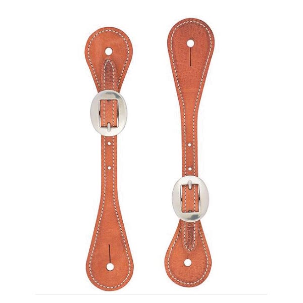 Weaver Leather Youth's Harness Spur Strap, Leather/Stainless Steel, Russet