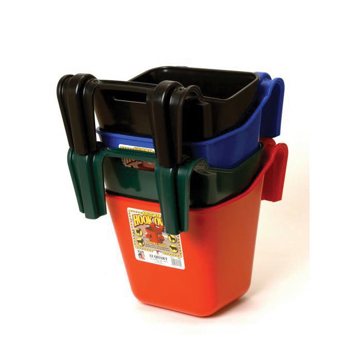 Little Giant HF12GREEN Hook Over Feeder, 12 qt Volume, Plastic, Green, Screw Mounting