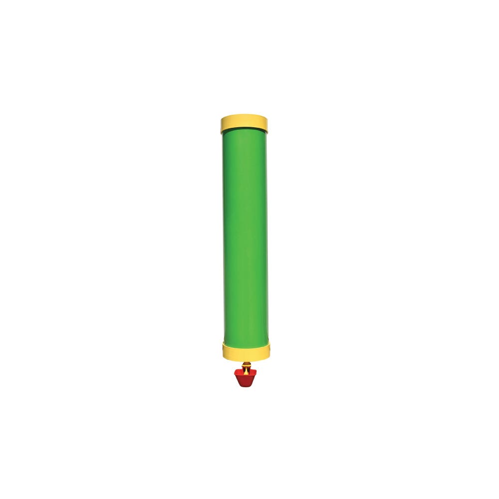 Rugged Ranch Poultry Waterer, 2 gal, Green/Yellow