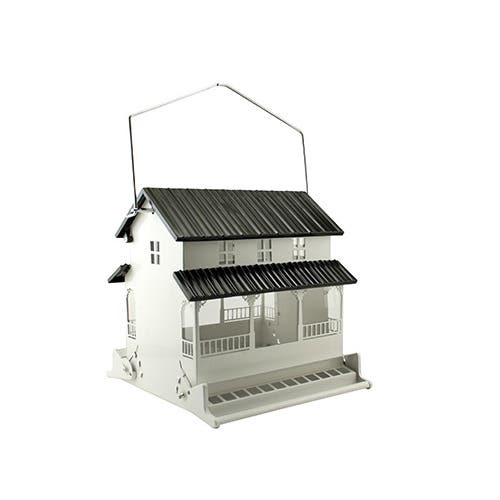 Audubon Rustic Farmhouse Absolute Bird Feeder, Farmhouse, 13 lb, White