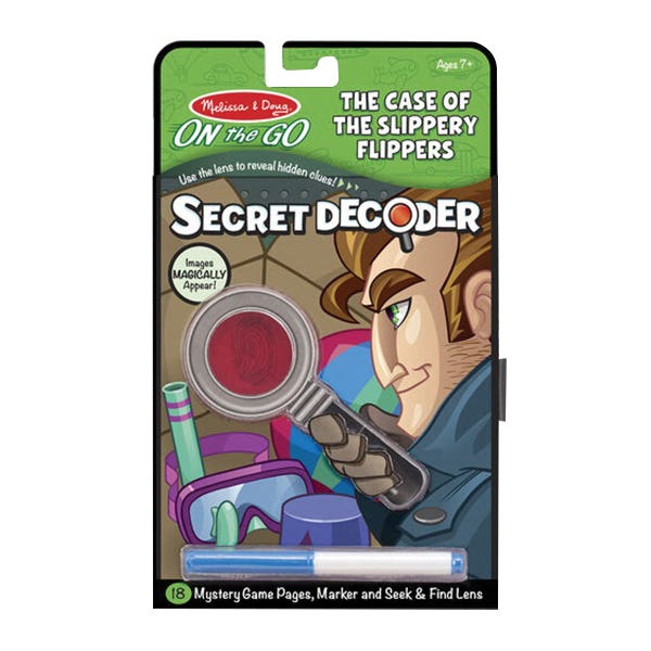 Melissa & Doug Case of the Slippery Flippers Secret Decoder Set