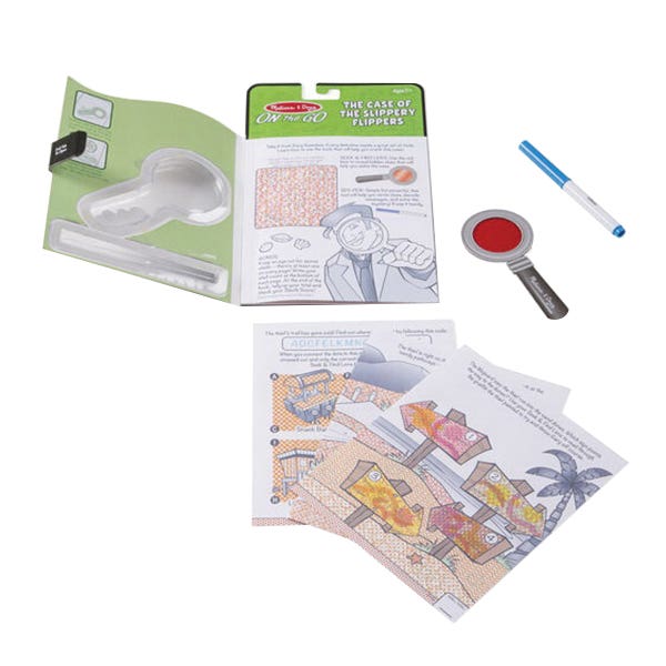 Melissa & Doug Case of the Slippery Flippers Secret Decoder Set