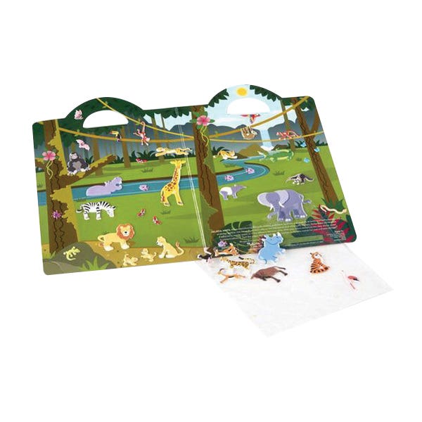 Melissa & Doug Safari Puffy Stickers Play Set, 11-1/2 in L, 8-3/4 in W