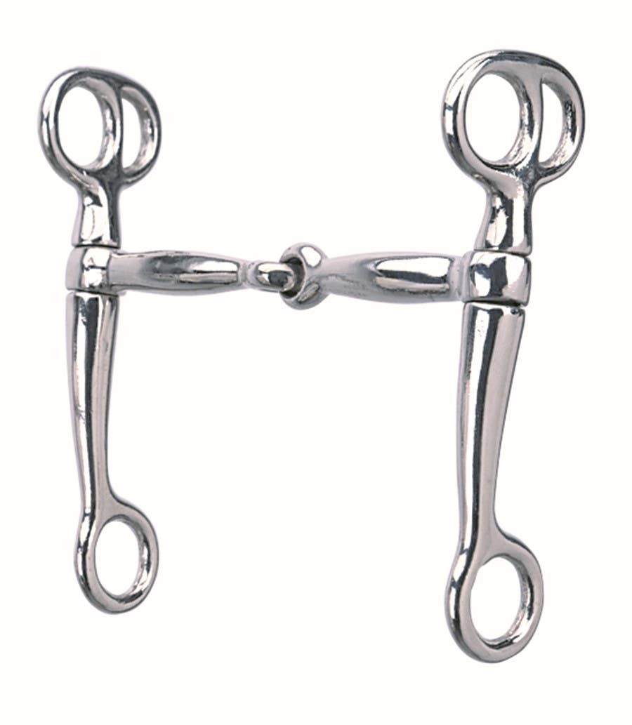 Weaver Leather Tom Thumb Snaffle Bit with 5" Mouth, Nickel Plated