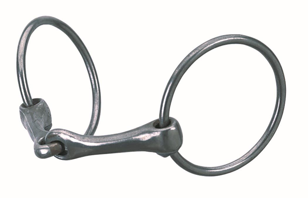 Weaver Leather All Purpose Ring Snaffle Bit, 5" Mouth, Iron
