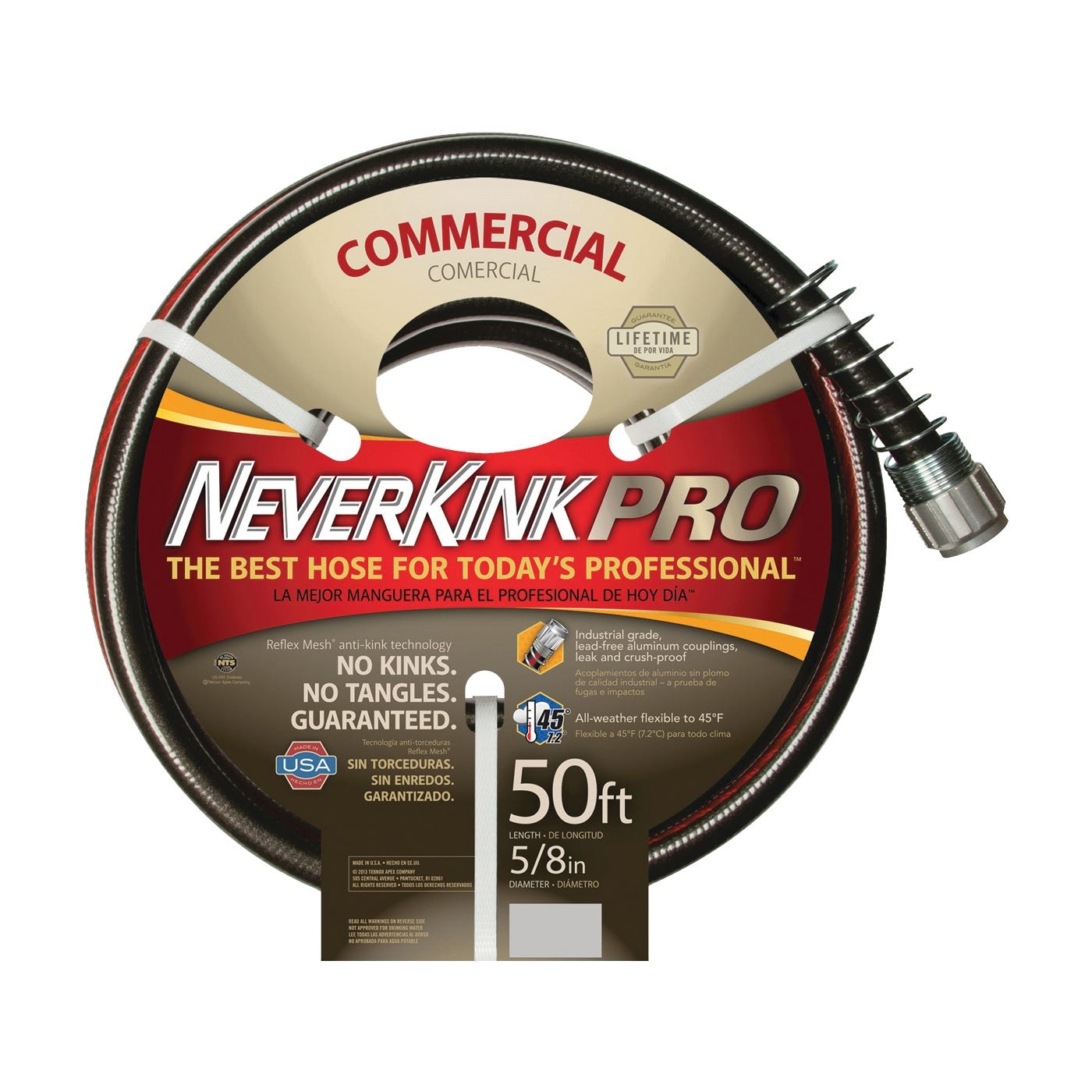 Neverkink PRO Commercial Duty Garden Hose, 50 ft L