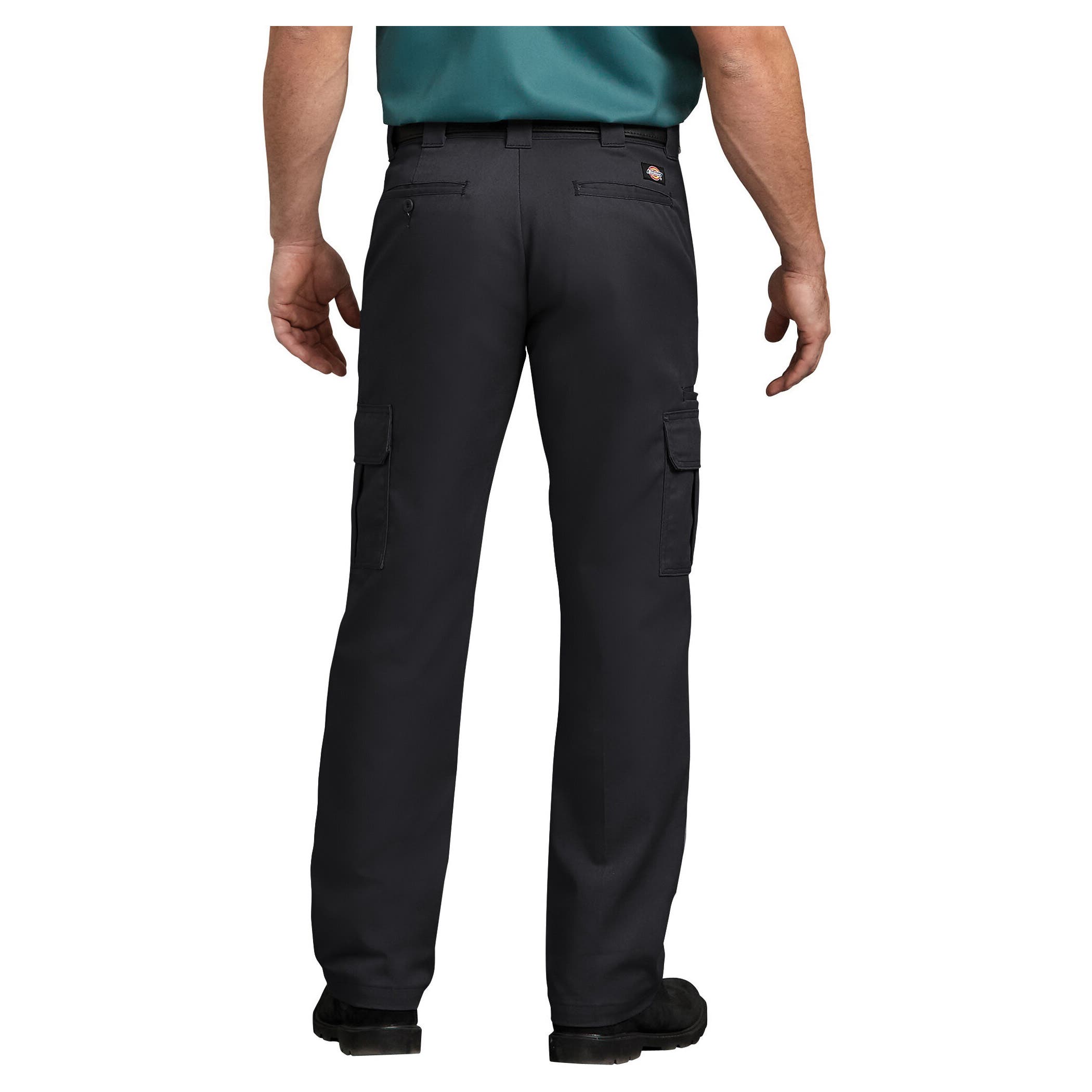 Dickies Cargo Pants, 34 in Waist, 32 in L Inseam, Dark Navy, Regular, Traditional Fit