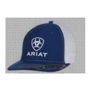 Ariat Baseball Cap, 6-Panel, Mesh, Men's, One-Size, Blue/White