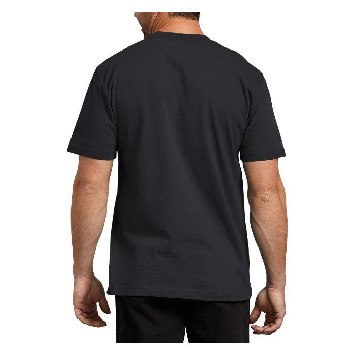 Dickies Men's Heavyweight Short Sleeve Pocket T-Shirt, Black, Tall, L