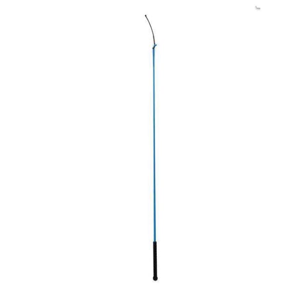 Weaver Livestock Whip with Replaceable Popper, 39 in L Slapper, Hurricane Blue