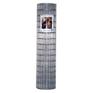 Ok Brand 0502-0 Welded Wire Utility Fence, 100 ft L, 5 ft H, 12.5 ga Gauge, Fabric