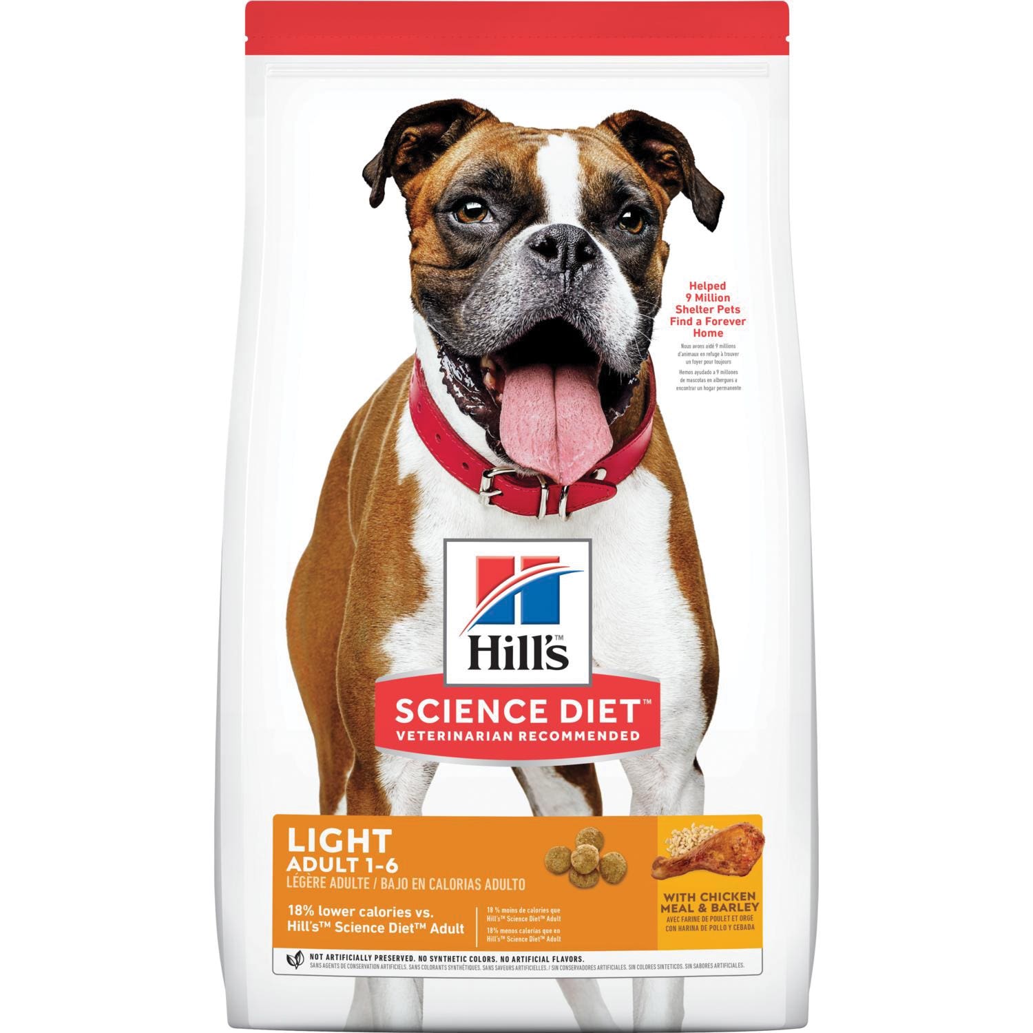 Science Diet 603933 Dog Food, Adult Breed, Dry, Chicken Flavor, 15 lb