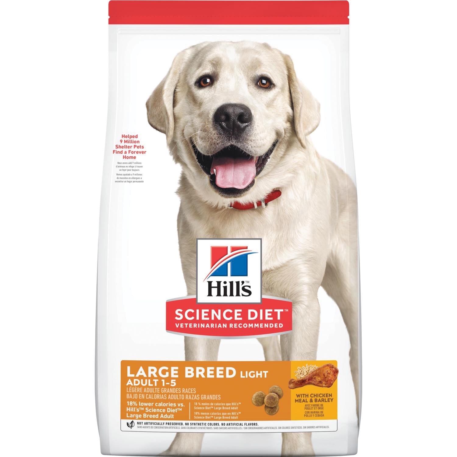 Science Diet Dog Food, Adult, L Breed, Dry, 30 lb