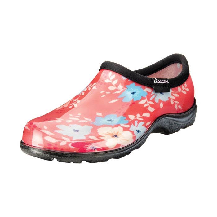 Sloggers Rain and Garden Boots, 8, Floral Fun, Coral