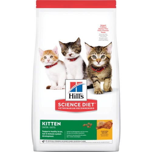 Science Diet 9391 Cat Food, Adult, Special Diet: Healthy Development, Indoor Cat, Dry, Chicken, 7 lb Bag