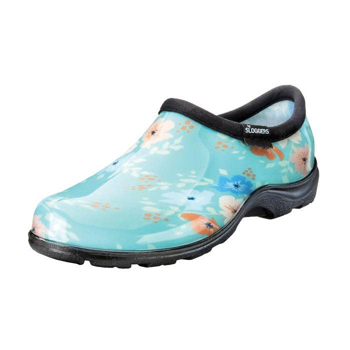 Sloggers Rain and Garden Boots, 9, Floral Fun, Turquoise