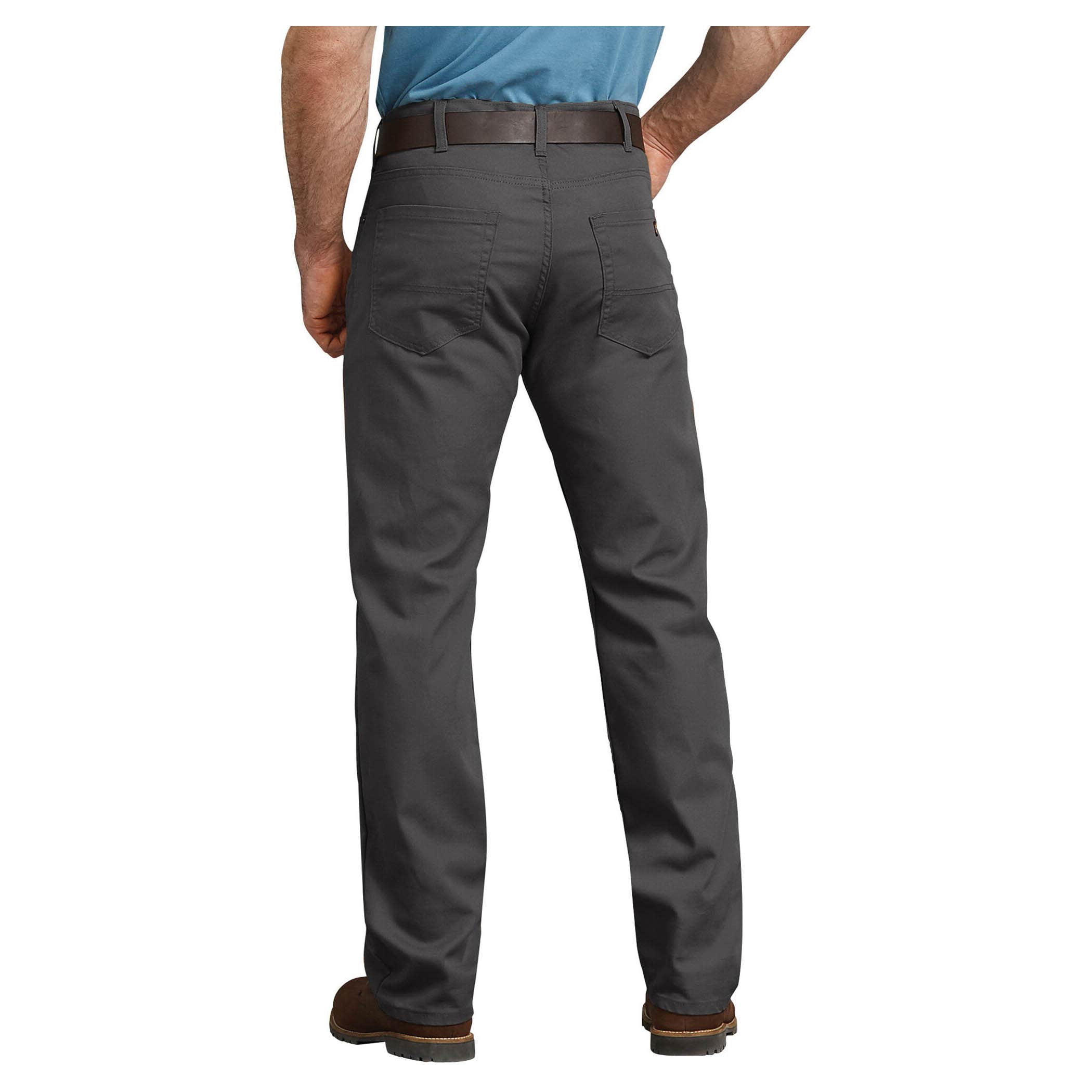 Dickies Pants, 38 in Waist, 32 in L Inseam, Stonewashed Gray, Regular, Stretchable