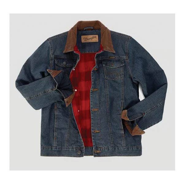Wrangler Kid's Jacket, Boy's, L, Cotton, Rustic Blue, Spread Collar, Button Closure