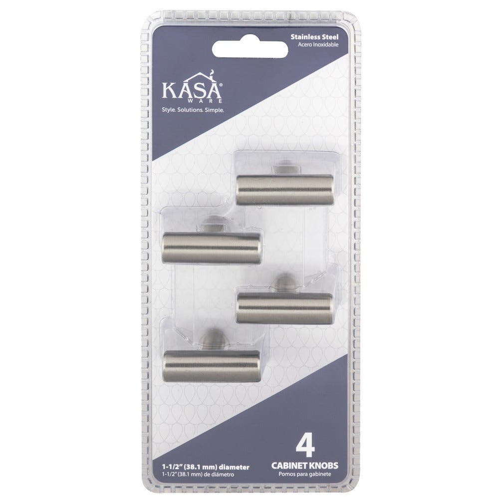 Hardware Resources K394SS-4 Cabinet Knob, Zinc, Stainless Steel