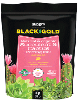 sun gro BLACK GOLD Cactus Mix, Granular, Brown/Earthy, 240 Bag
